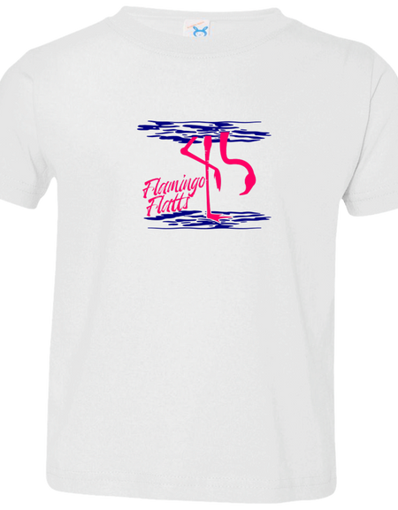 3321 Toddler Flamingo Shirt Water Silhouette