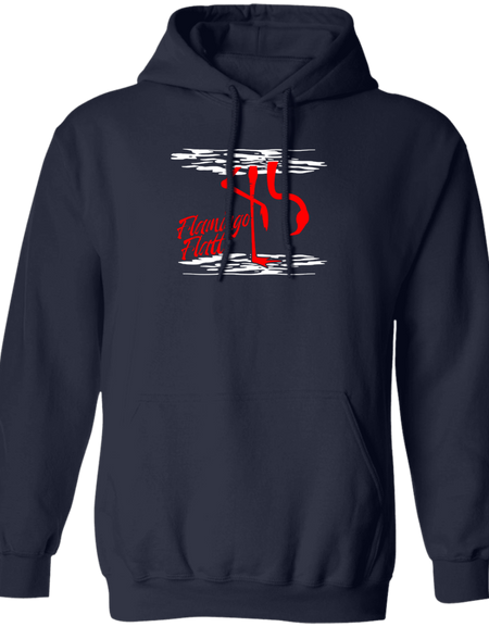 G185 Men's Pullover Hoodie Flamingo Water Silhouette