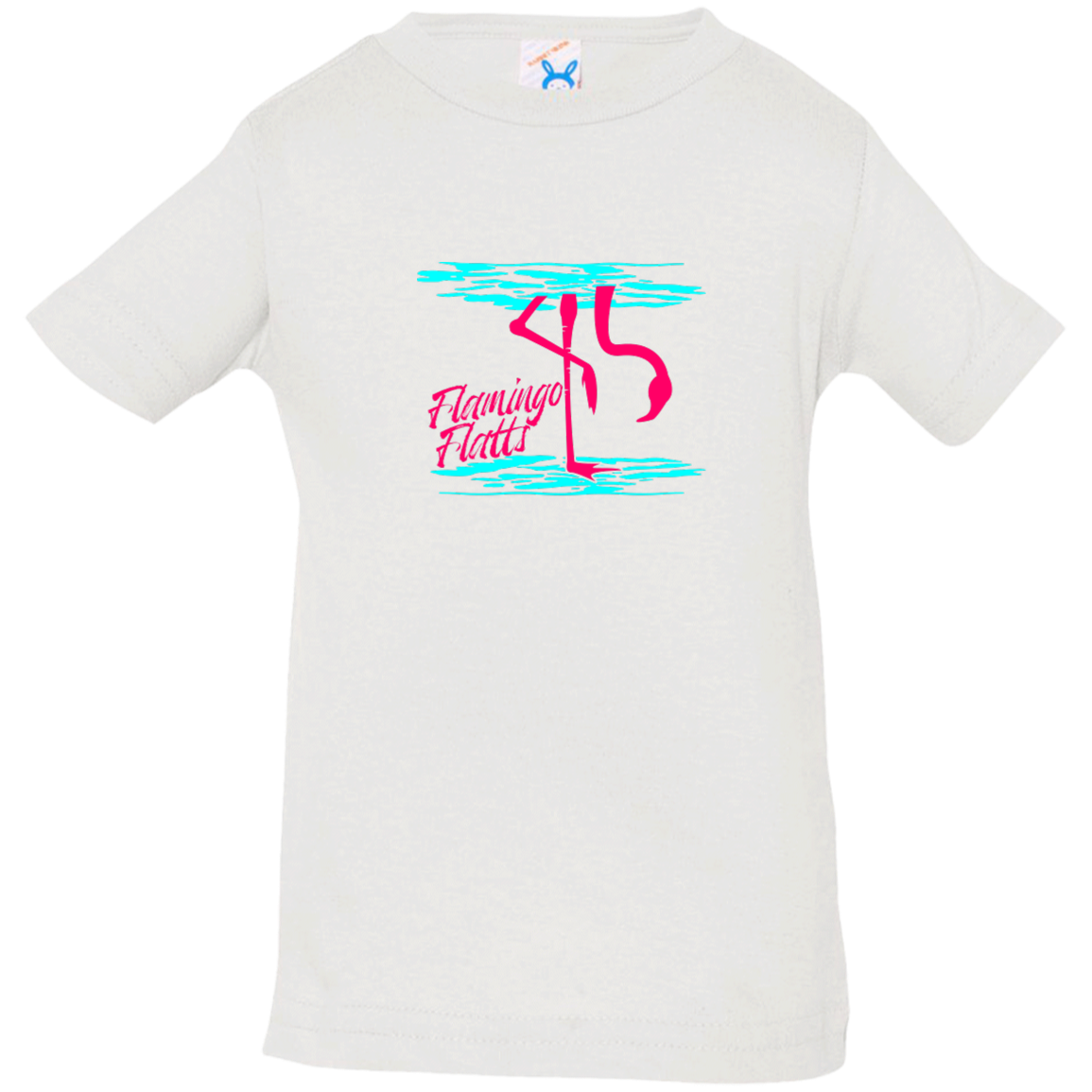 3322 Infant Flamingo Shirt Water Silhouette