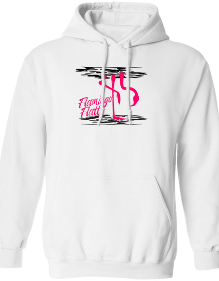 G185 Men's Pullover Hoodie Flamingo Water Silhouette