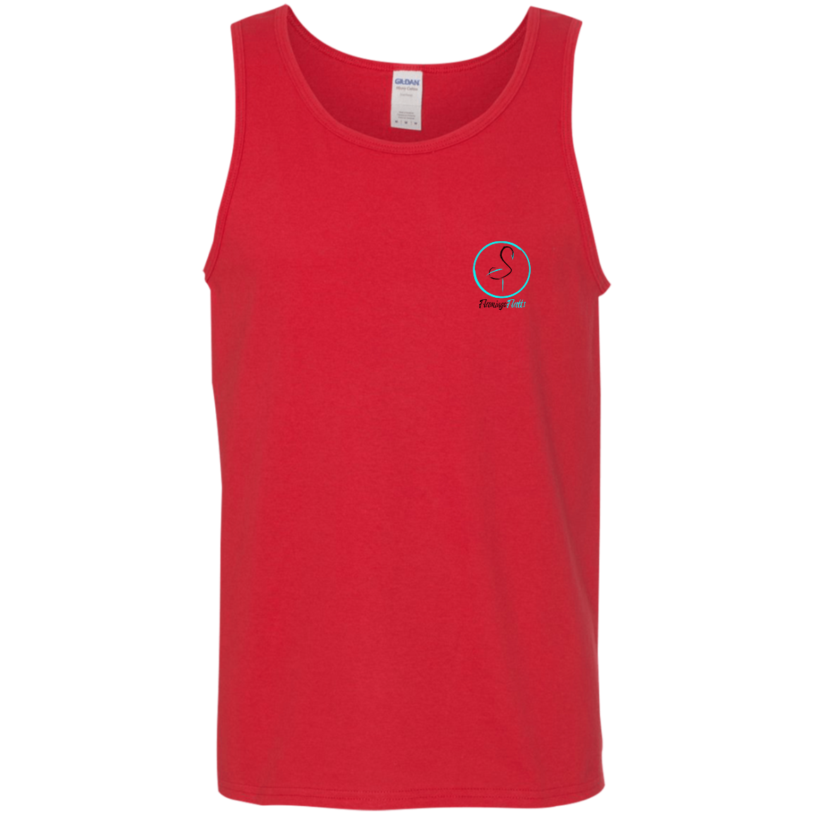 G520 Men's Flamingo Circle Cotton Tank Top 5.3 oz.