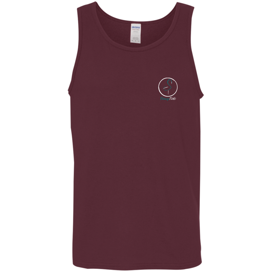 G520 Men's Flamingo Circle Cotton Tank Top 5.3 oz.