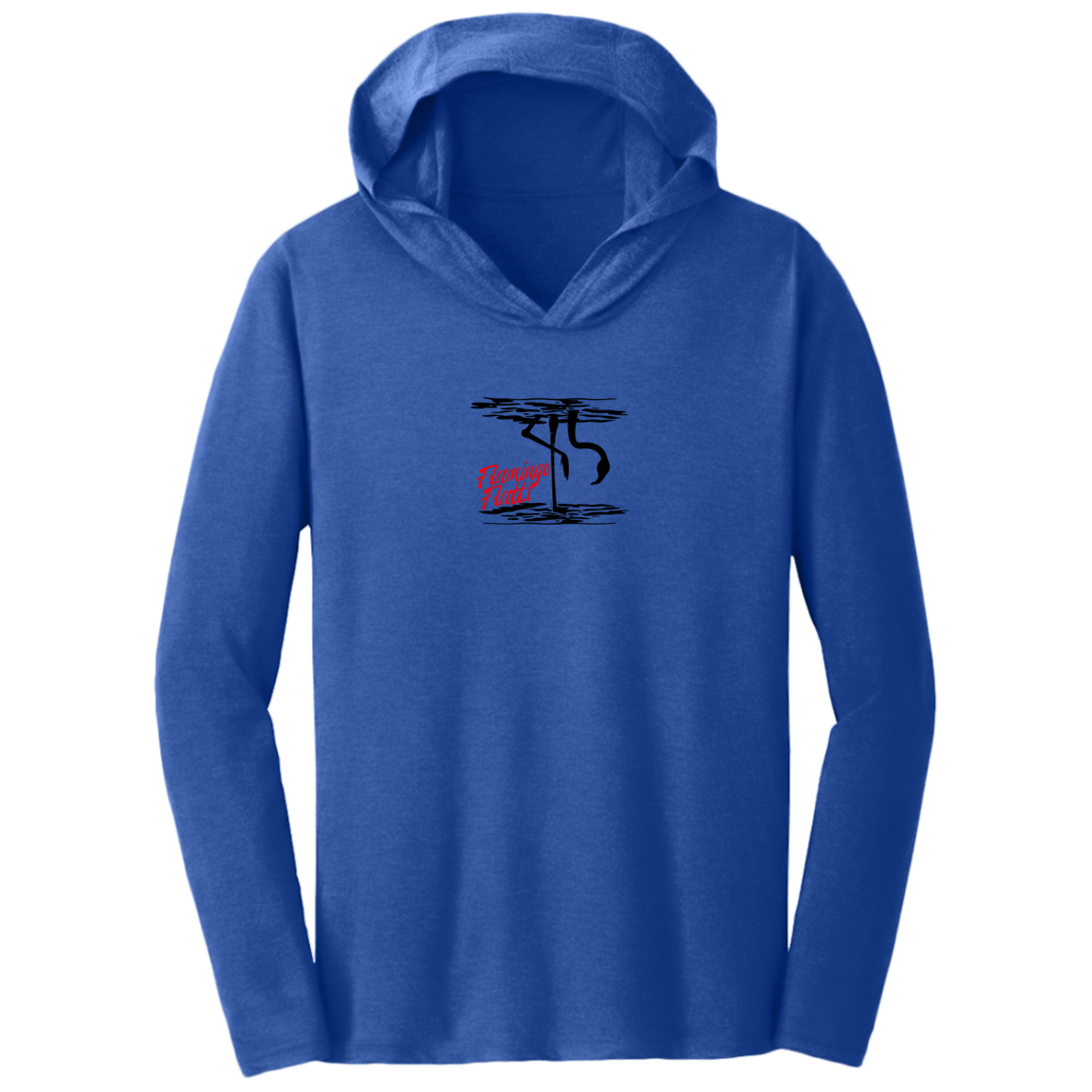 DM139 Water Silhouette/Flamingo Sunset Triblend T-Shirt Hoodie