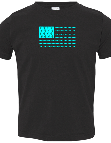 3321 Toddler Flamingo Flatts/Fish Flag Jersey T-Shirt