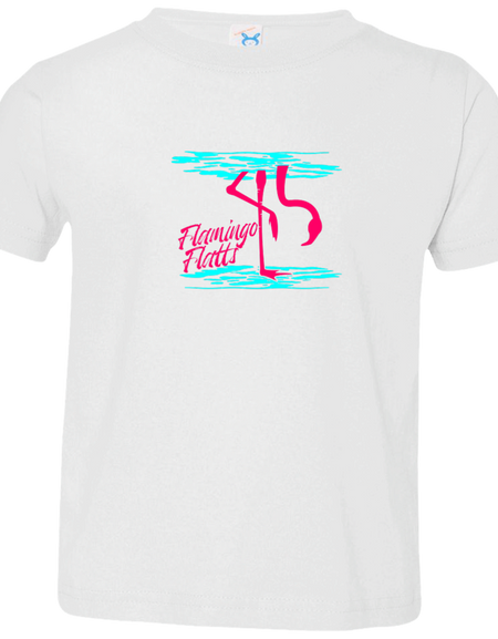 3321 Toddler Flamingo Shirt Water Silhouette