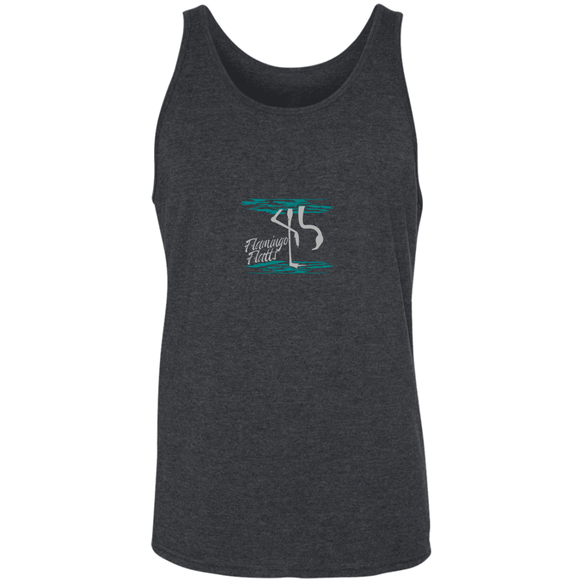 3480 Men's Flamingo Water Silhouette Tank