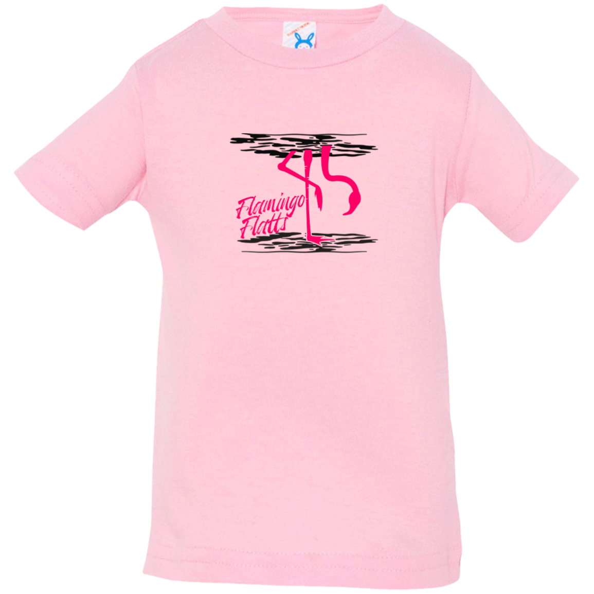 3322 Infant Flamingo Shirt Water Silhouette