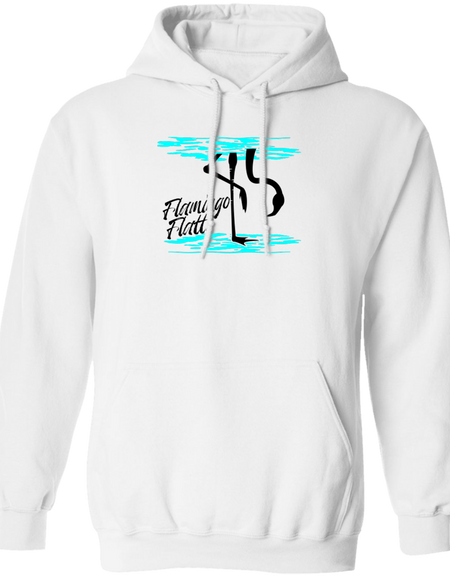 G185 Men's Pullover Hoodie Flamingo Water Silhouette