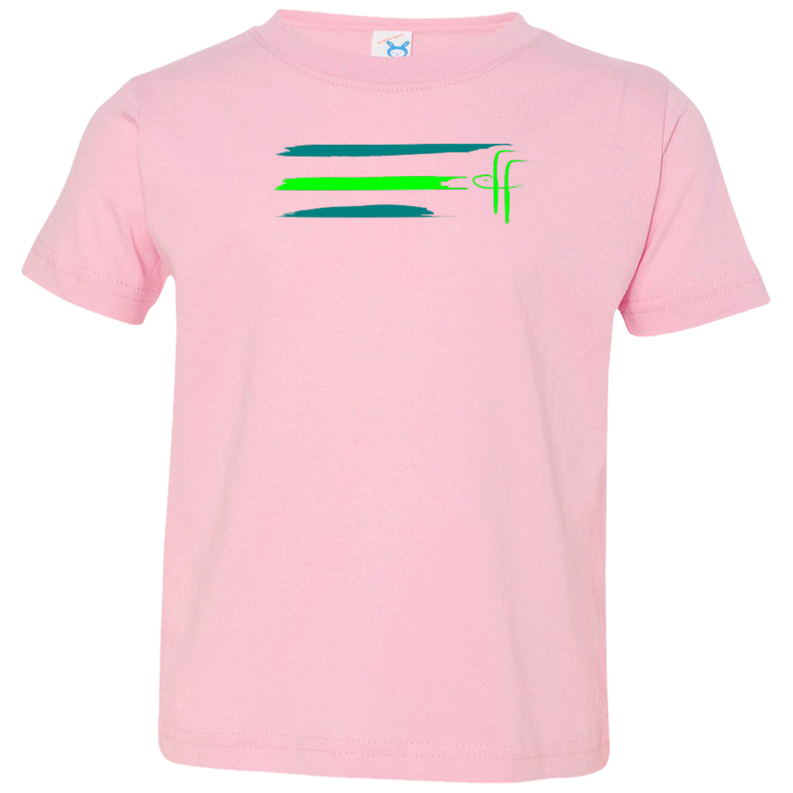 3321 Toddler Flamingo Hook Stripe Jersey T-Shirt