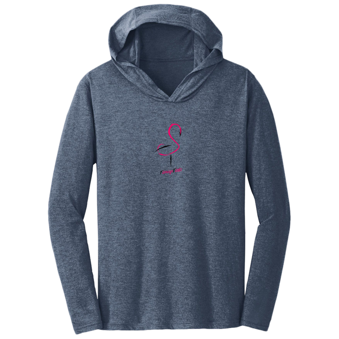 DM139 Flamingo/Water Silhouette Triblend T-Shirt Hoodie