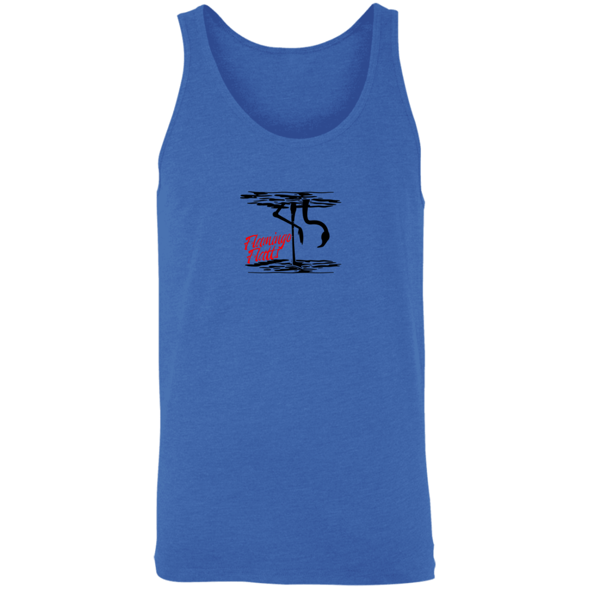 3480 Men's Flamingo Water Silhouette Tank