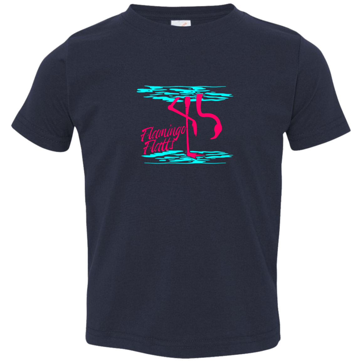 3321 Toddler Flamingo Shirt Water Silhouette