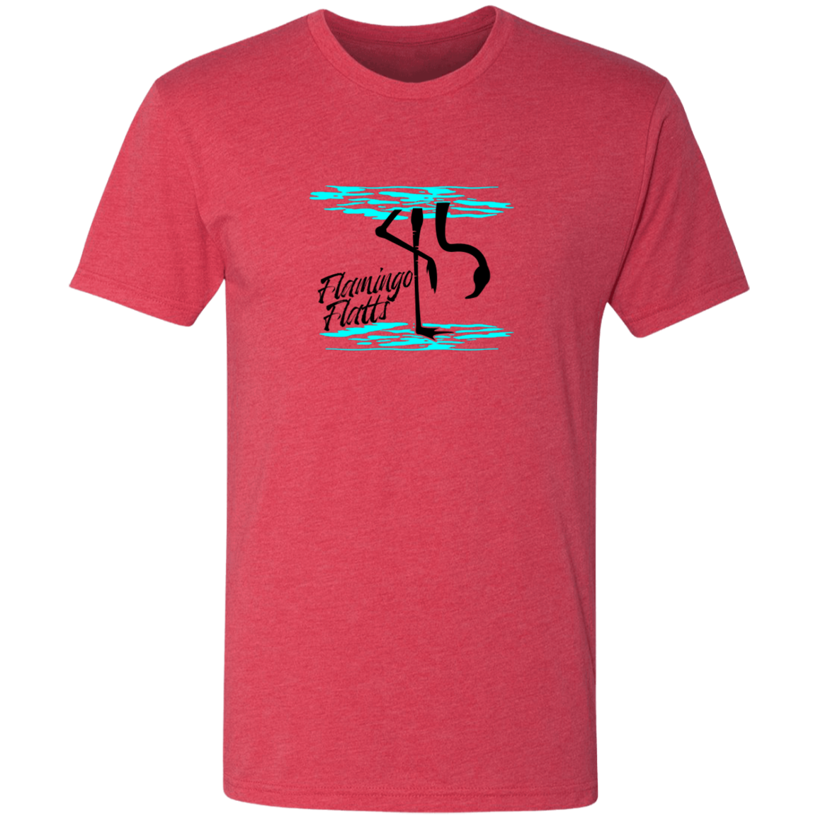 NL6010 Men's Flamingo Water Silhouette Triblend T-Shirt