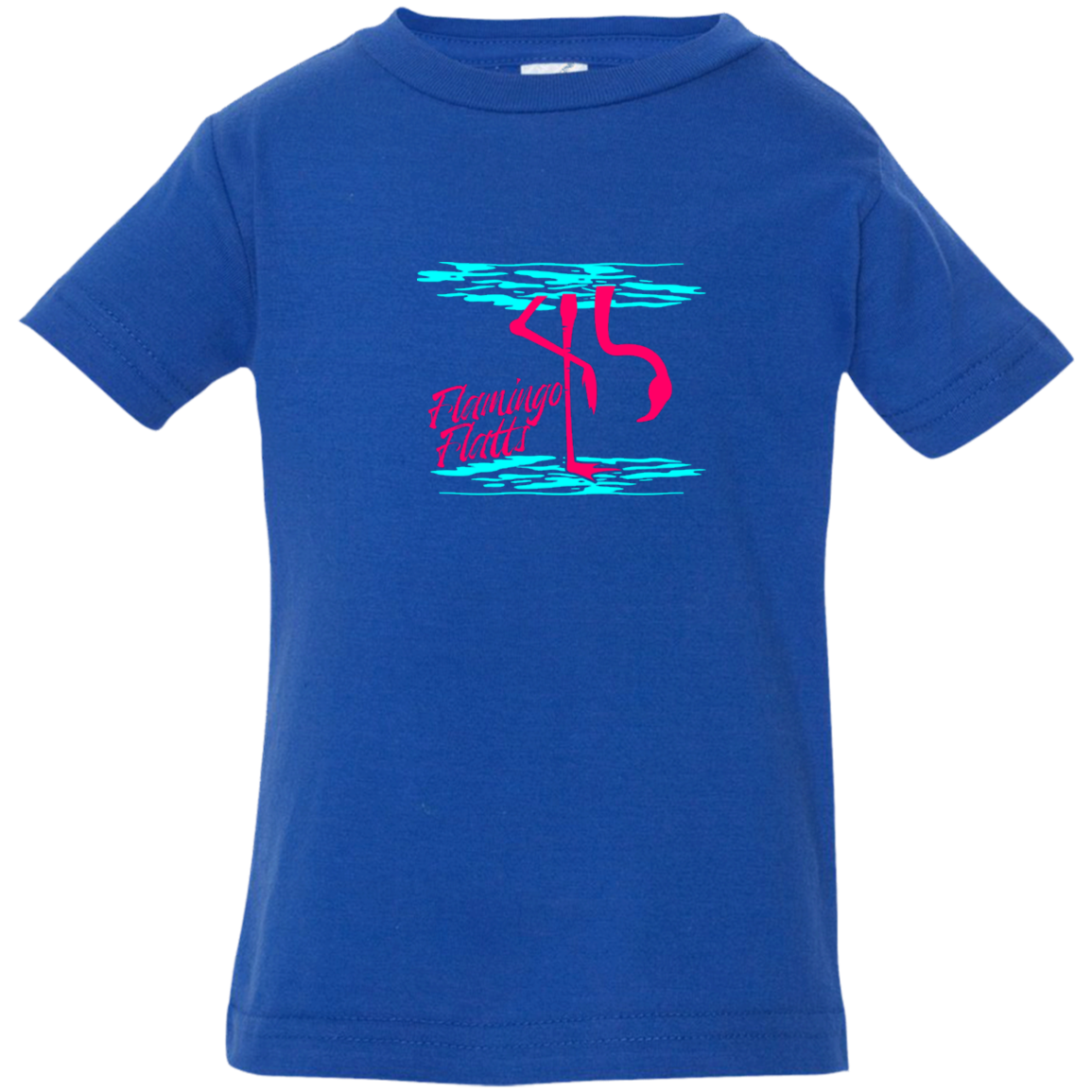 3322 Infant Flamingo Shirt Water Silhouette