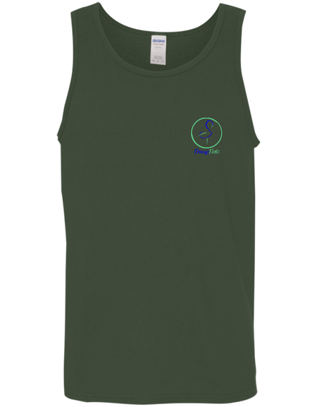 G520 Men's Flamingo Circle Cotton Tank Top 5.3 oz.