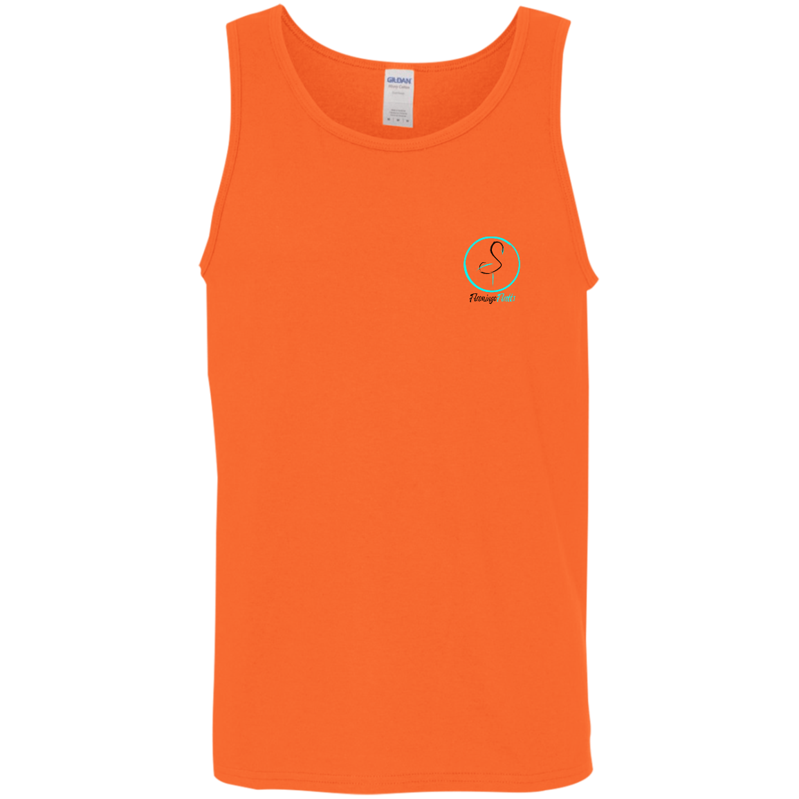 G520 Men's Flamingo Circle Cotton Tank Top 5.3 oz.