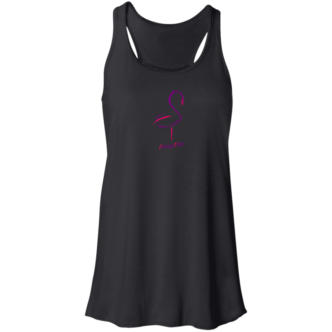 B8800 Flowy Racerback Tank Flamingo