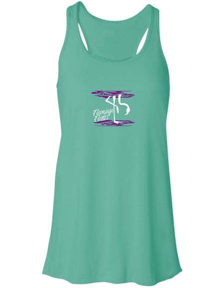 B8800 Flowy Water Silhouette Racerback Tank Digisoft Print