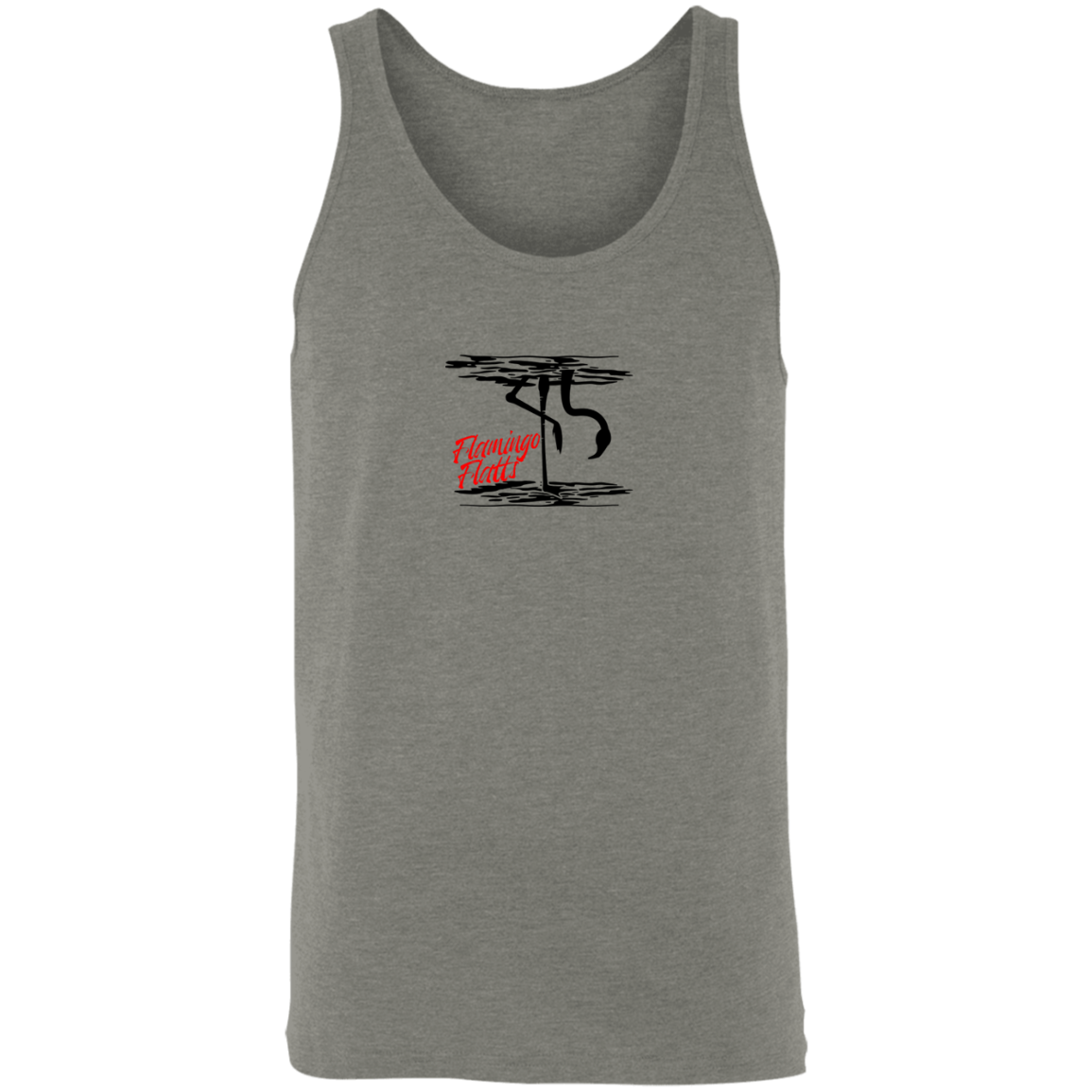 3480 Men's Flamingo Water Silhouette Tank