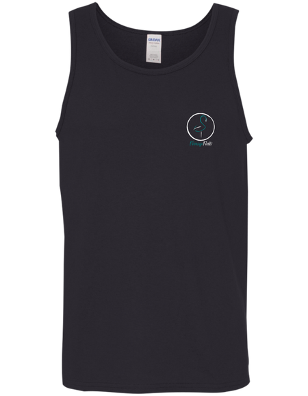 G520 Men's Flamingo Circle Cotton Tank Top 5.3 oz.