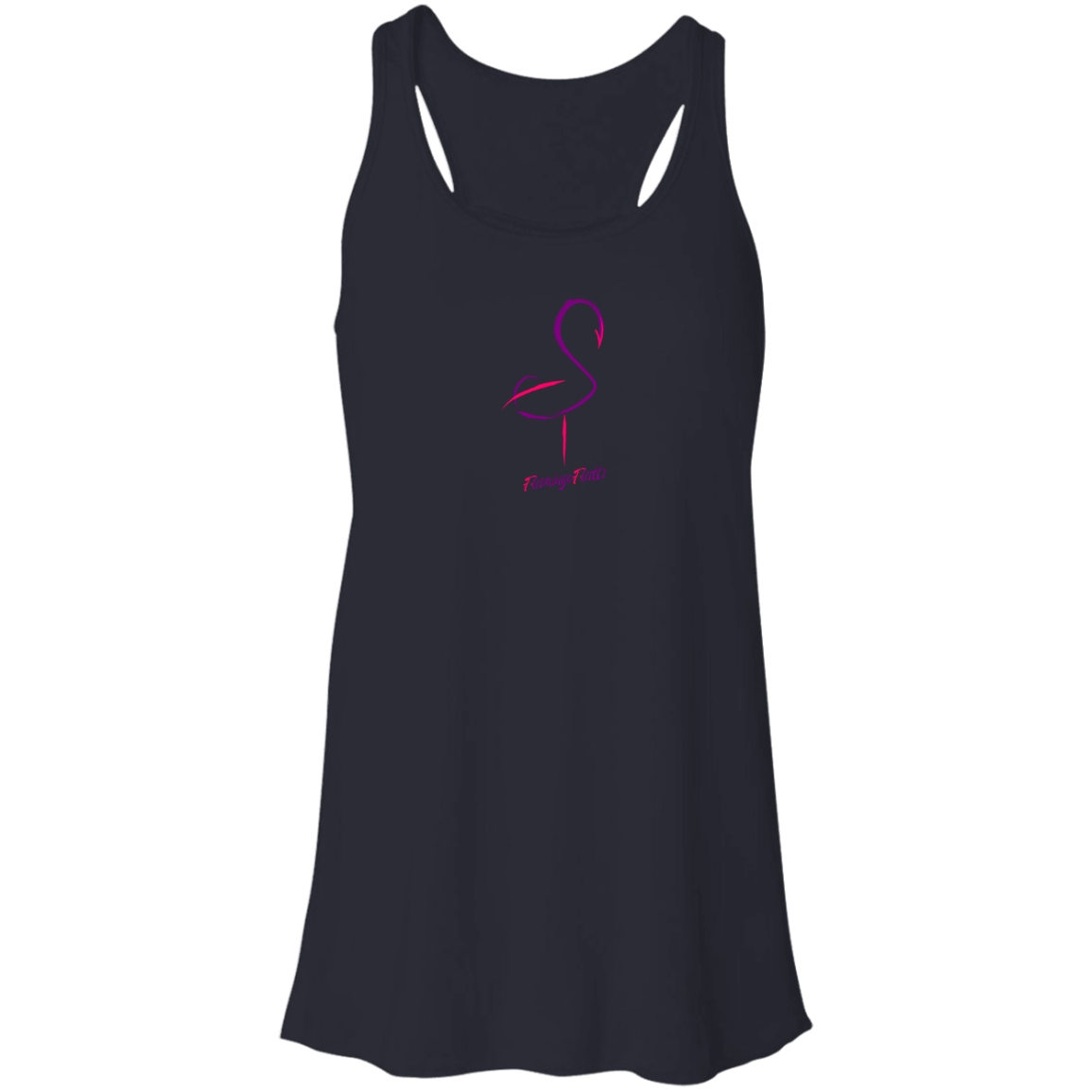 B8800 Flowy Racerback Tank Flamingo