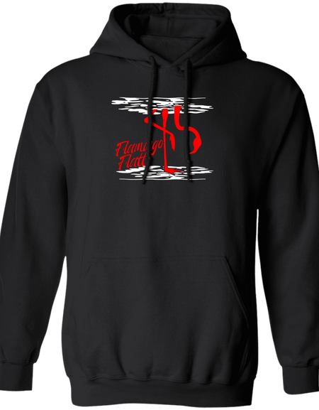 G185 Men's Pullover Hoodie Flamingo Water Silhouette