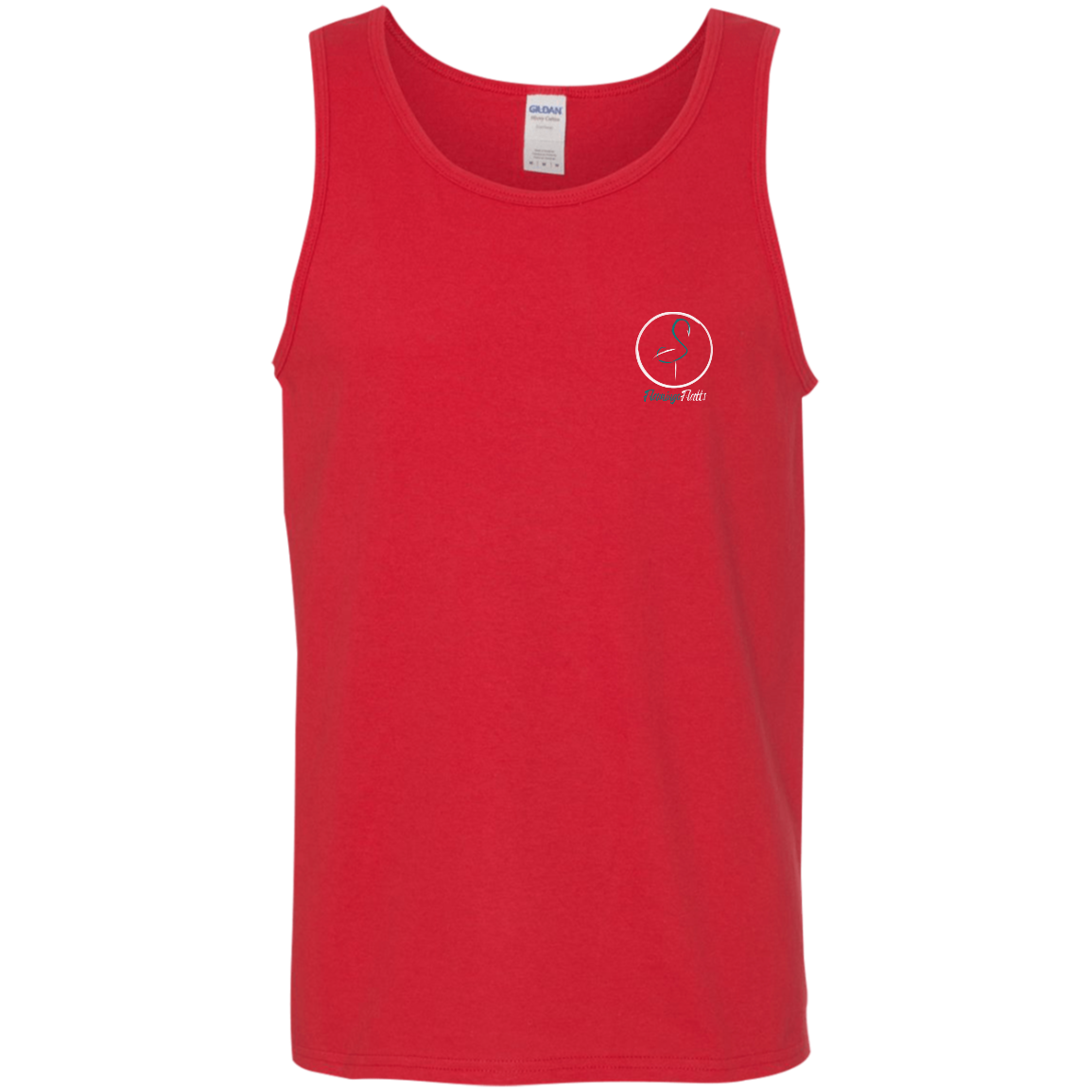 G520 Men's Flamingo Circle Cotton Tank Top 5.3 oz.