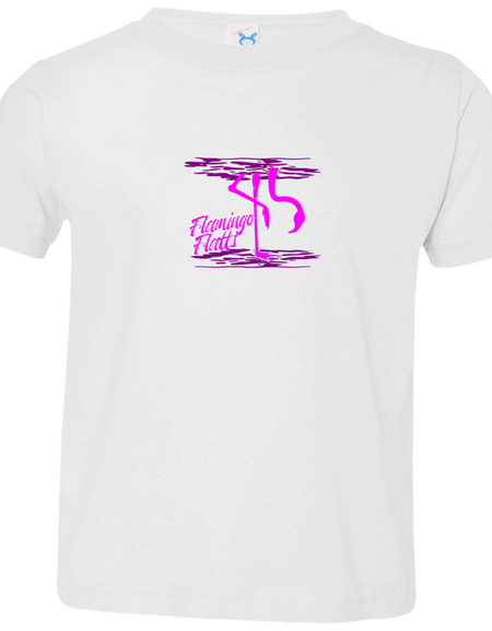 3321 Toddler Flamingo Shirt Water Silhouette