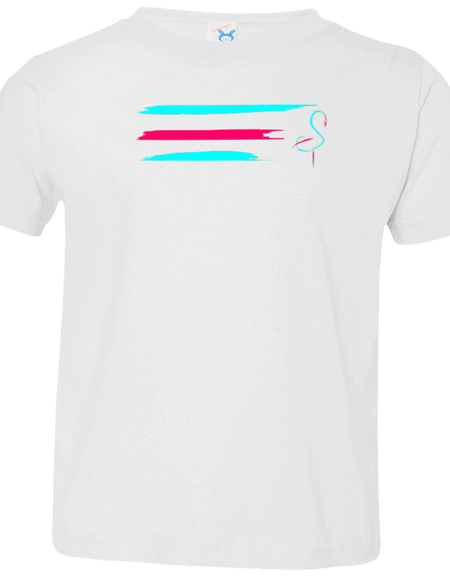 3321 Toddler Flamingo Stripe Jersey T-Shirt