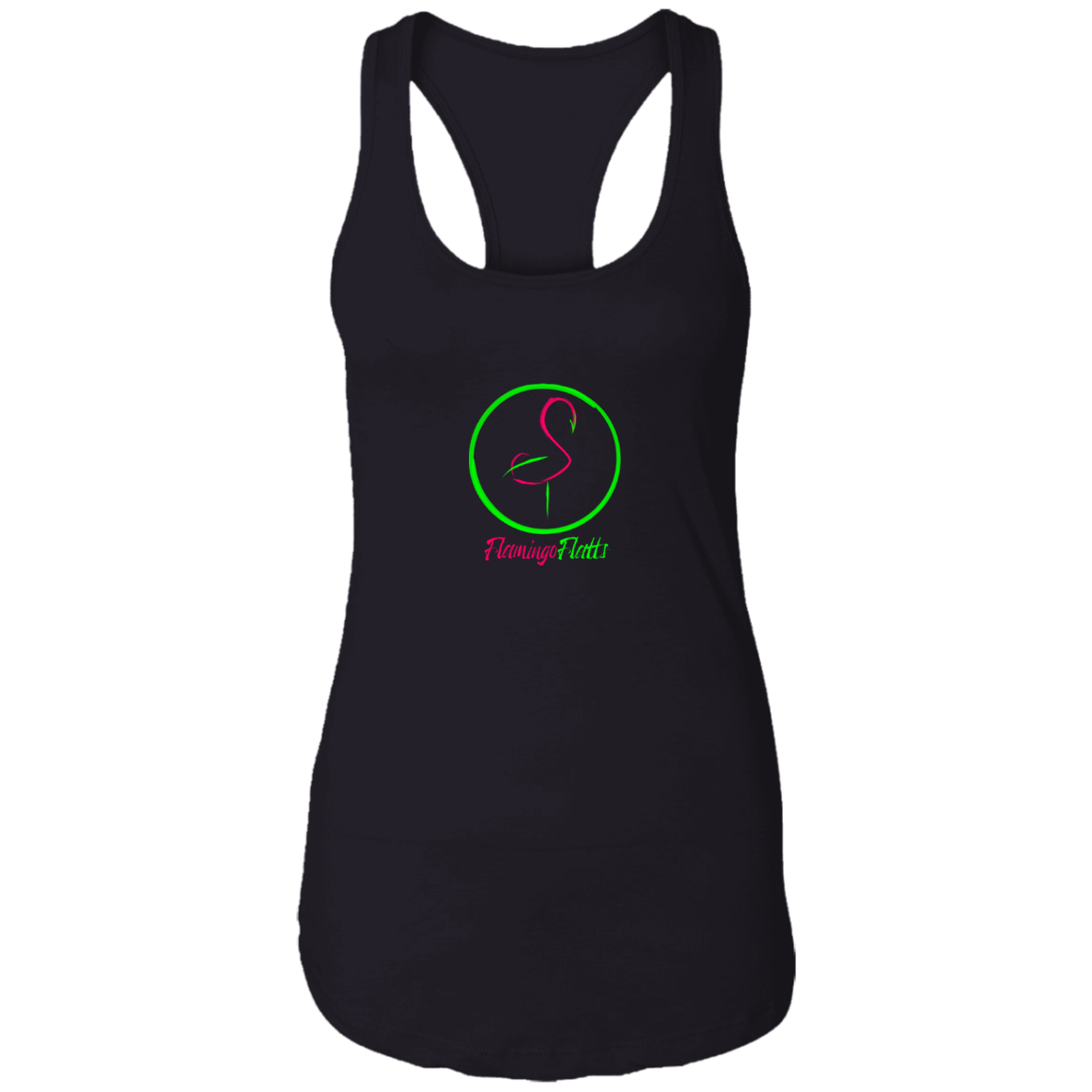 NL1533 Ladies' Circle Flamingo Ideal Racerback Tank