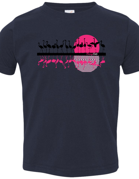3321 Toddler Flamingo Sunset Jersey T-Shirt