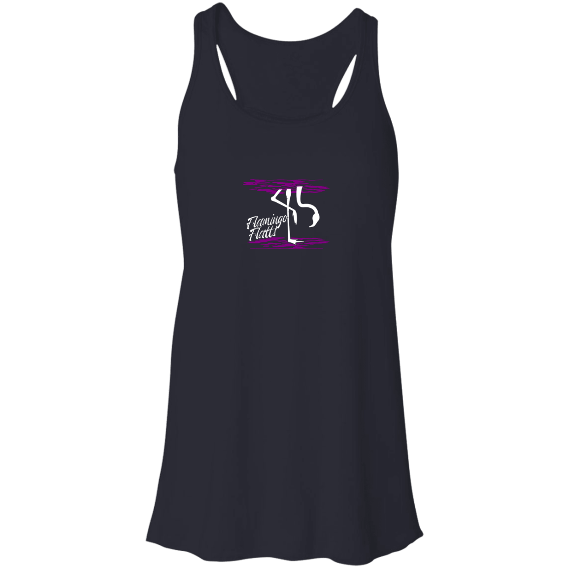 B8800 Flowy Water Silhouette Racerback Tank Digisoft Print