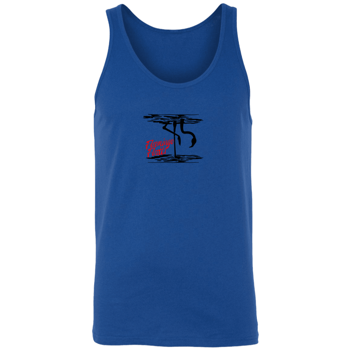 3480 Men's Flamingo Water Silhouette Tank