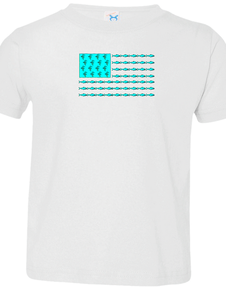 3321 Toddler Flamingo Flatts/Fish Flag Jersey T-Shirt