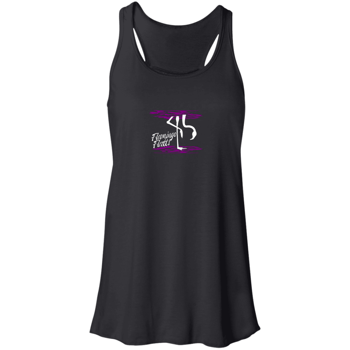 B8800 Flowy Water Silhouette Racerback Tank Digisoft Print