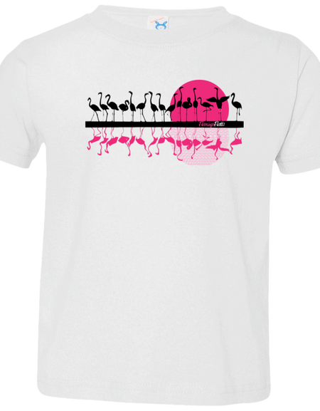 3321 Toddler Flamingo Sunset Jersey T-Shirt