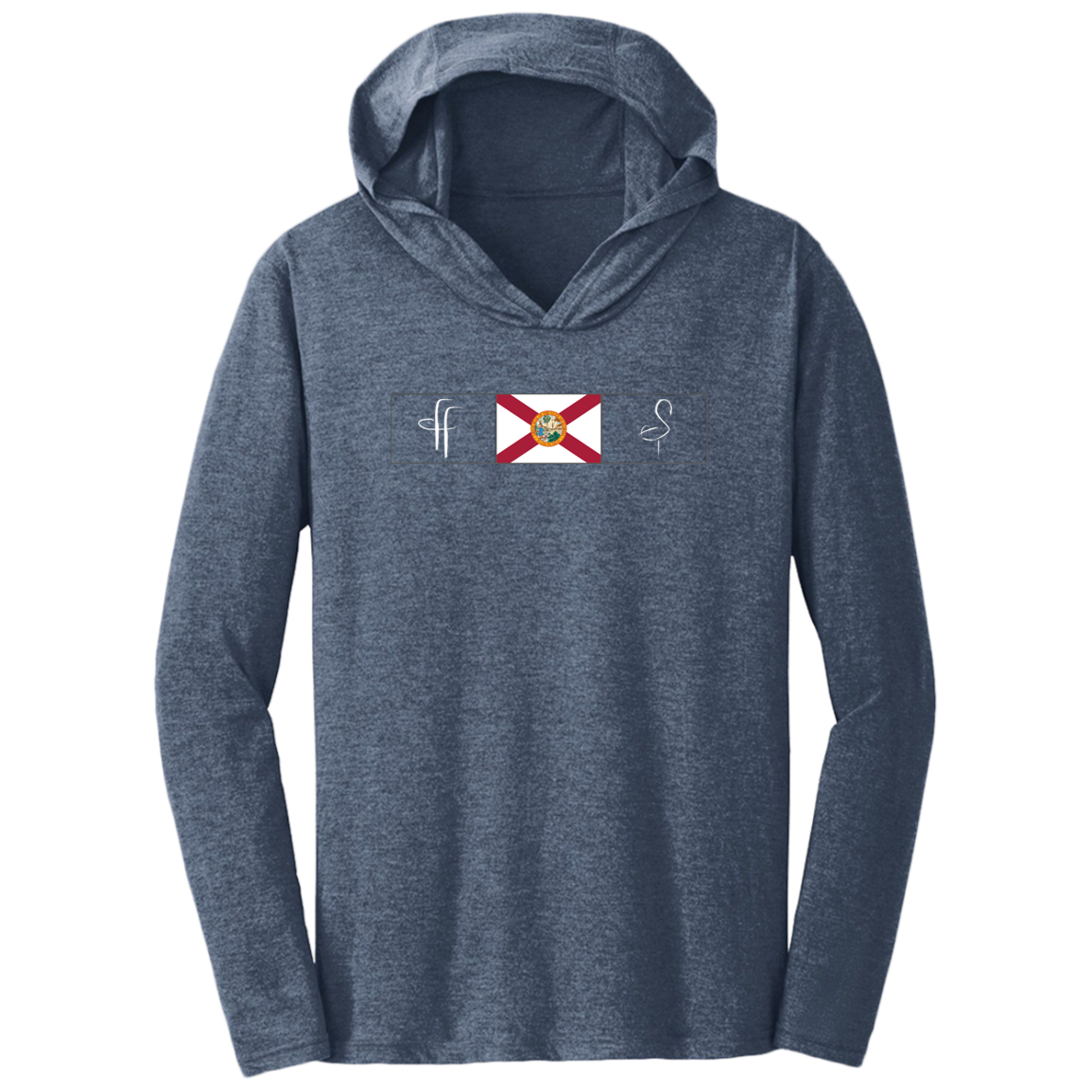 DM139 Triblend FF/Flamingo Florida Flag T-Shirt Hoodie