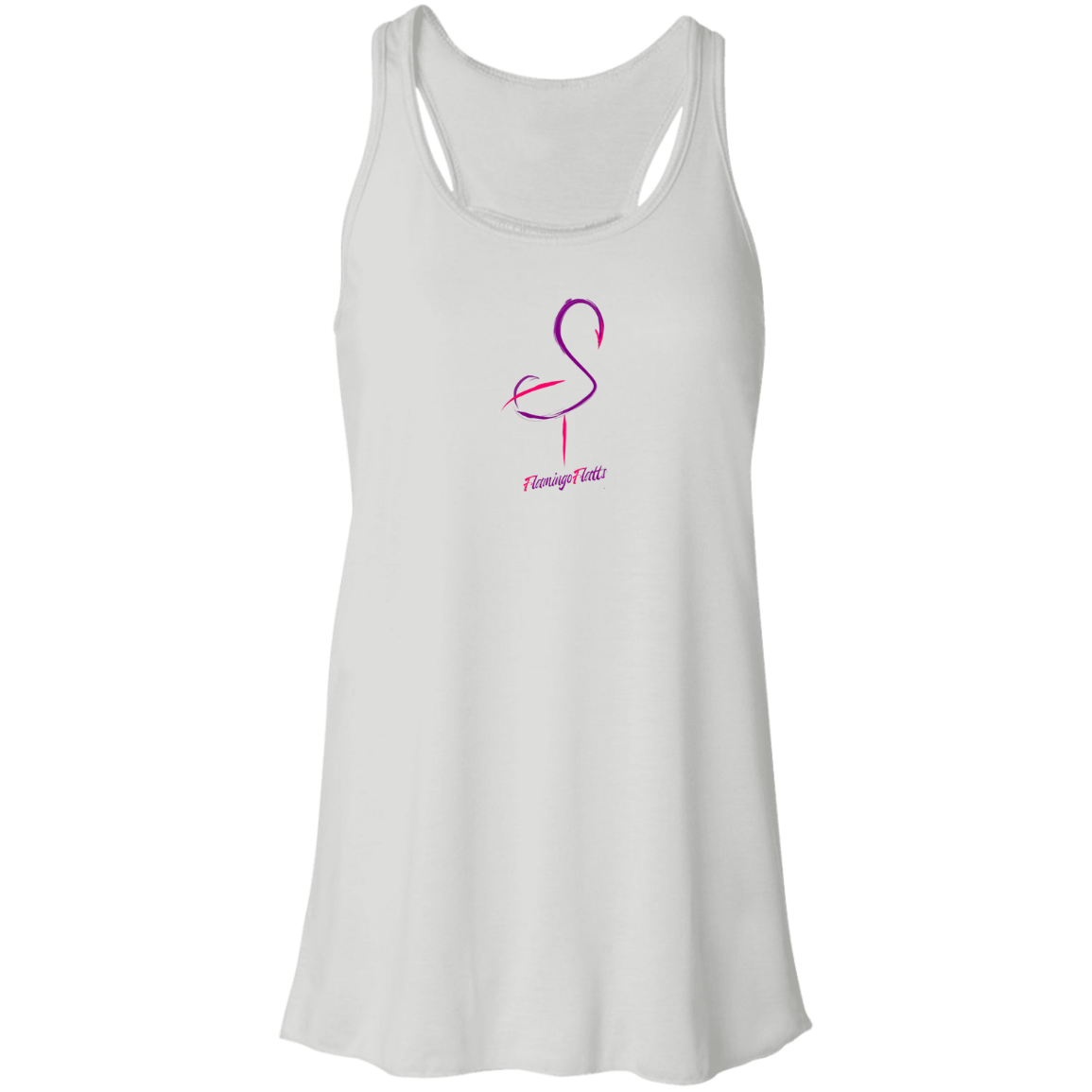 B8800 Flowy Racerback Tank Flamingo