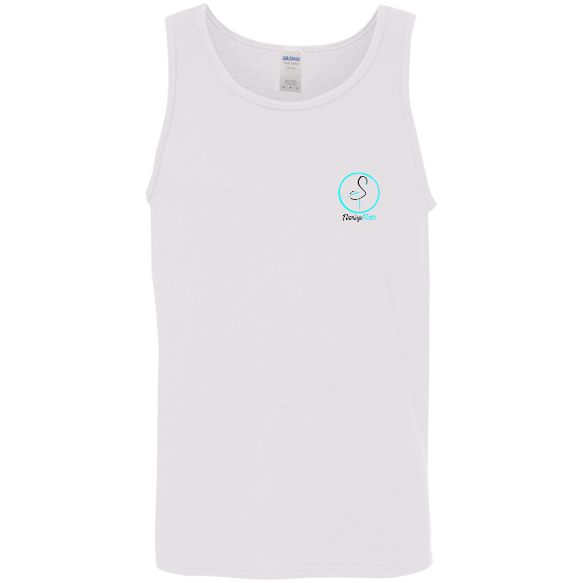 G520 Men's Flamingo Circle Cotton Tank Top 5.3 oz.