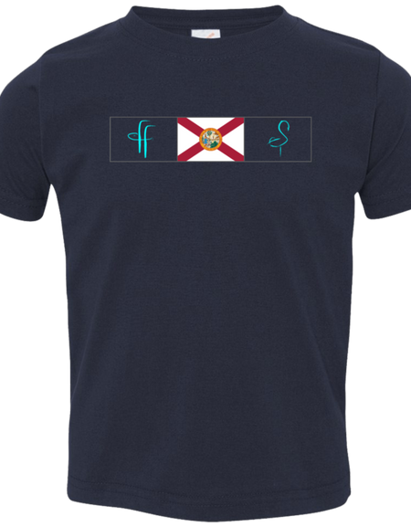 3321 Toddler FF/Flamingo Florida Flag Jersey T-Shirt