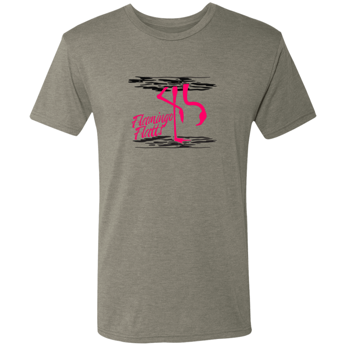 NL6010 Men's Flamingo Water Silhouette Triblend T-Shirt