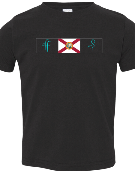3321 Toddler FF/Flamingo Florida Flag Jersey T-Shirt