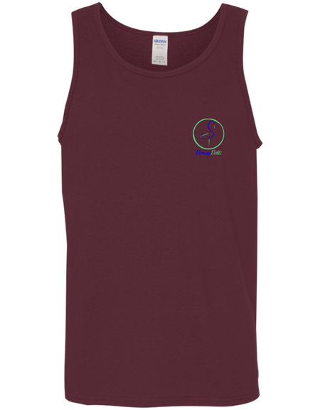 G520 Men's Flamingo Circle Cotton Tank Top 5.3 oz.