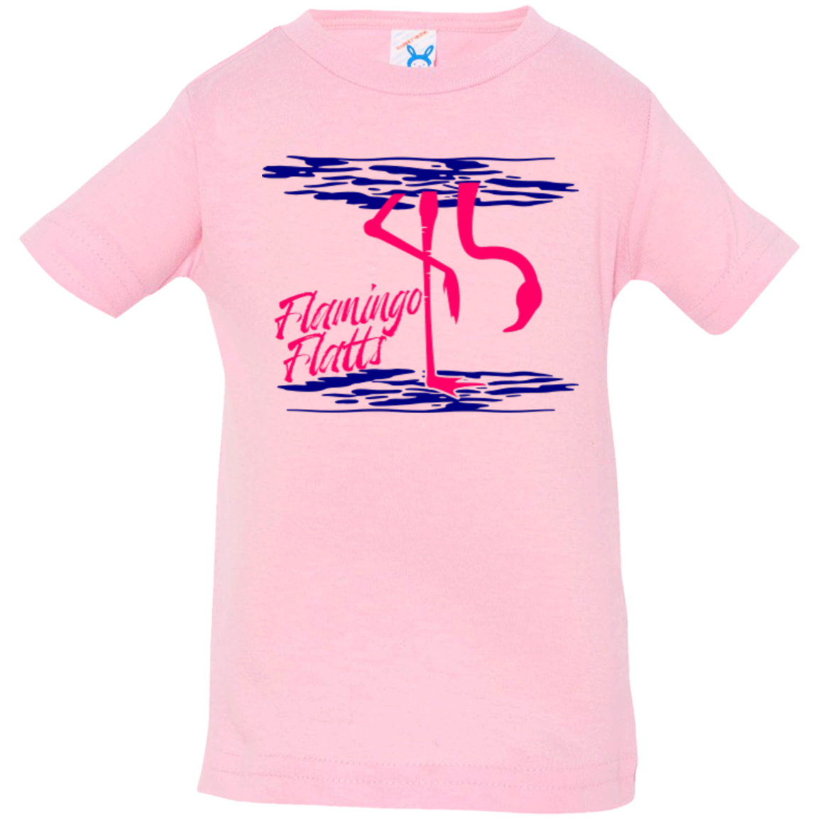 3322 Infant Flamingo Shirt Water Silhouette