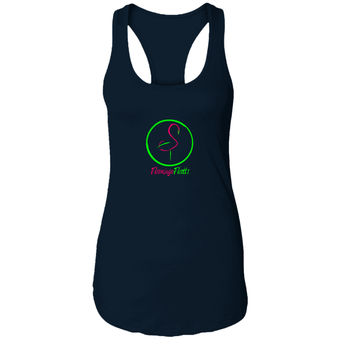 NL1533 Ladies' Circle Flamingo Ideal Racerback Tank