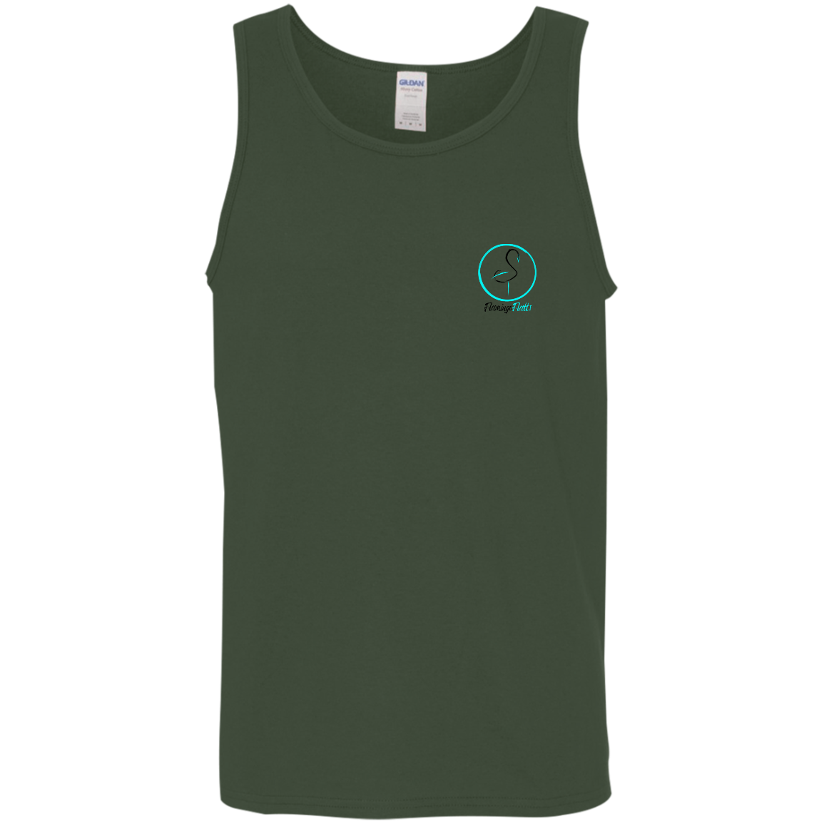 G520 Men's Flamingo Circle Cotton Tank Top 5.3 oz.